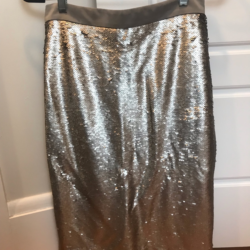 NWT banana republic gray/taupe sequin pencil skirt